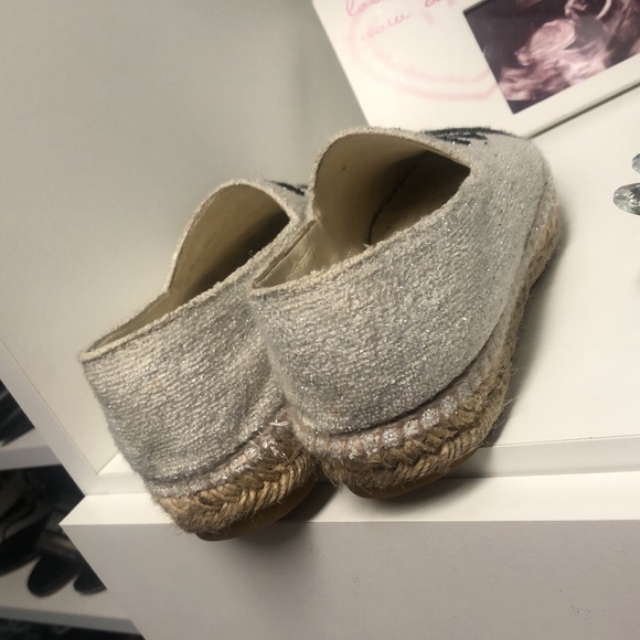 Chanel white black comfy Chanel Espadrilles size 37 - Picture 3 of 6